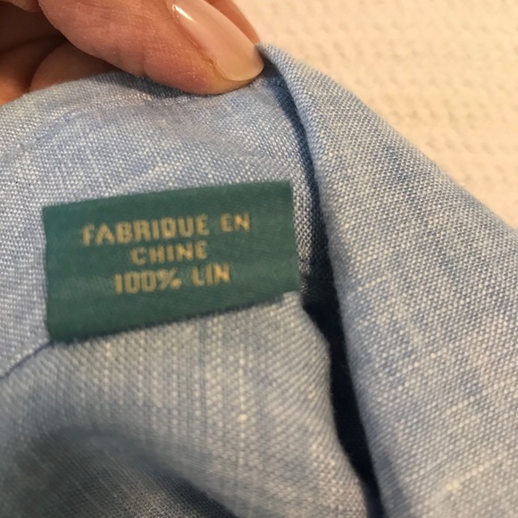 Tommy Bahama 100% Linen Relaxed Fit Shirt - Picture 7 of 8